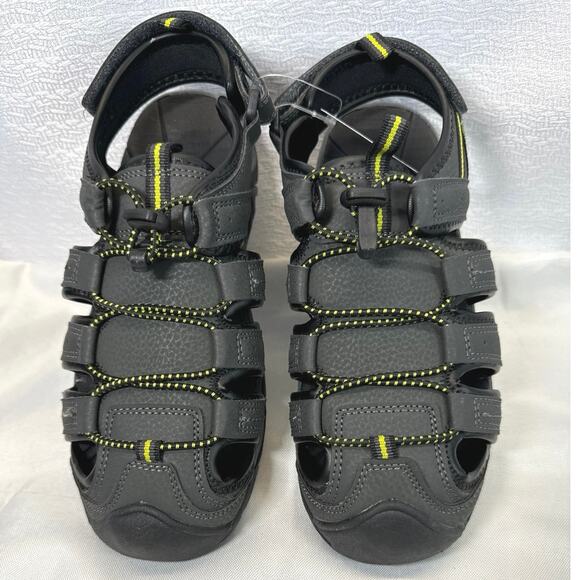 Eddie Bauer Grand Gray Black Hiking Sandals boys sz 4 - Picture 3 of 7